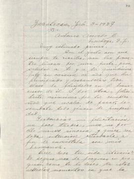 Carta de Luz Acevedo