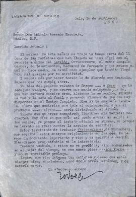 Carta de Rodolfo Usigli