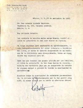 Carta de Rodolfo Ruiz