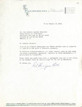 Carta de Enrique Ríos