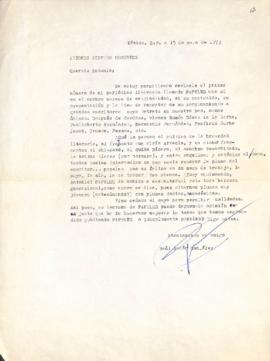 Carta de Raúl Renán González