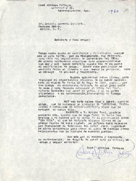 Carta de José Arteaga Pedroza