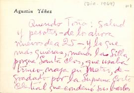 Carta de Agustín Yáñez