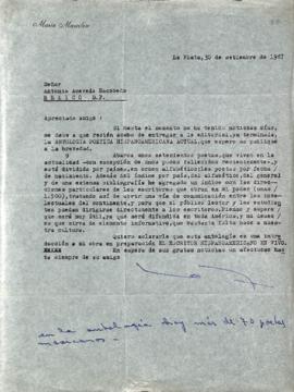 Carta de Mario Marcilese