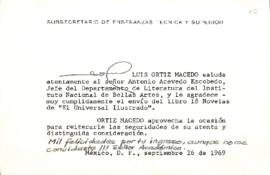 Carta de Luis Ortiz Macedo