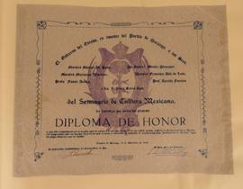 Diploma del Ciclo de Conferencias y Recitales