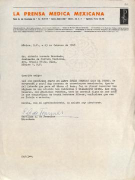 Carta de Carolina A. de Fournier