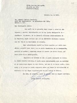 Carta de Efrén Meneses Villagrán