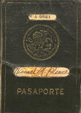 Pasaporte de Manuel M. Ponce