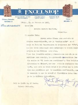 Carta de Roberto Muñez