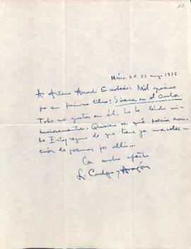 Carta de Luis Cardoza Aragón