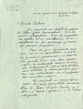 Carta de Juan José Mora Barba