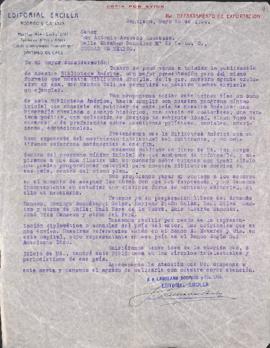 Carta de Laureano Rodrigo