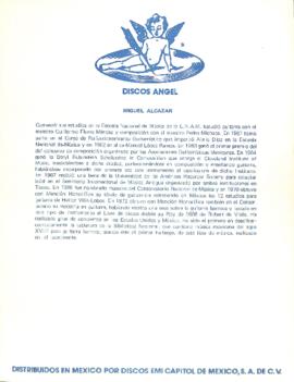 Semblanza de Miguel Alcazar