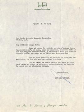 Carta de Ignacio Chávez