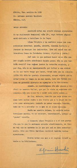 Carta de Efraín Huerta