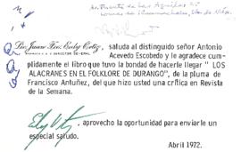 Carta de Juan Francisco Ealy Ortiz