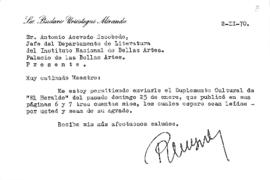 Carta de Pinardo Miranda Urisótegui