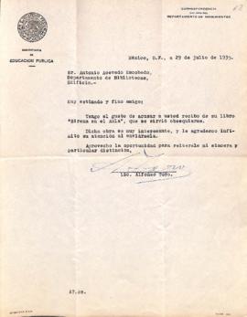 Carta de Alfonso Toro