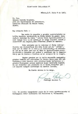 Carta de Santiago Bolaños P.