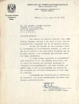 Carta de Carlos Becerra Limas