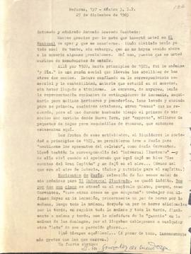 Carta de J.M. González de Mendoza
