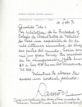 Carta de Ramón Carlos Aguayo