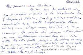 Carta de Fernando Sánchez Mayans