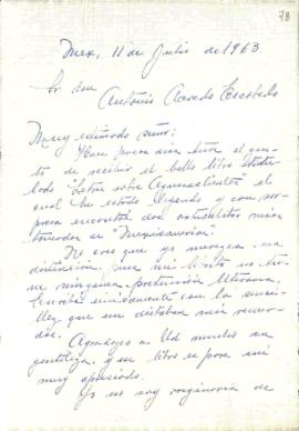 Carta de Margarita N. de Del Valle