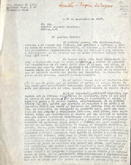 Carta de Miguel N. Lira