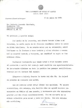 Carta de Allen, Philibs. W