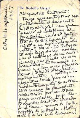 Carta de Rodolfo Usigli