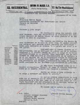 Carta de Ernesto Corona Ruesga