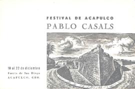 Programa del Festival de Acapulco Pablo Casals