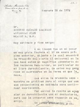 Carta de Raimundo Lazo