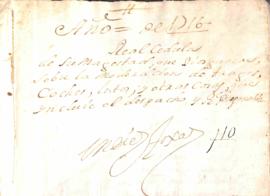 Real Cédula del Rey en la que manda ratifcar la expedida en 9 de octubre de 1694 sobre prohibició...