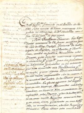 Decreto del Virrey Miguel José de Azanza