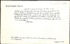 Carta de Salvador Novo