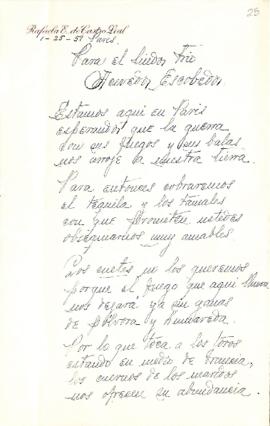 Carta de Rafaela E. de Castro Leal