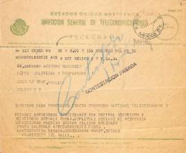 Carta del Dr. Alberto del Valle