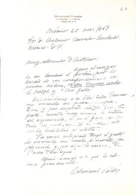 Carta de Octaviano Valdez