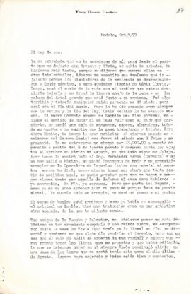 Carta de Emilia Acevedo Escobedo
