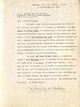 Carta de J.M. González de Mendoza