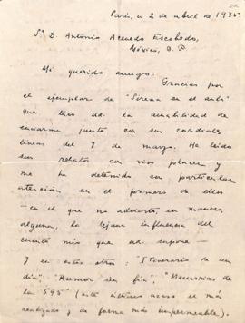 Carta de Jaime Torres Bodet