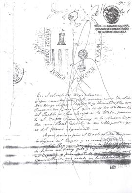 Relativo al fundo legal y delimitación territorial de San José de la Isla