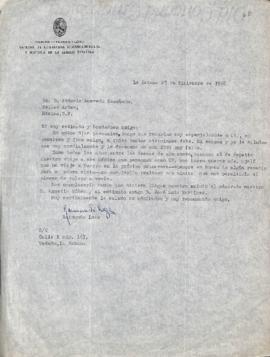 Carta de Raimundo Lazo