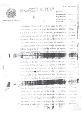 Dictamen hecho a los títulos de propiedad pertenecientes a Jesús María, Aguascalientes