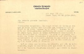 Carta de Jorge Mañach