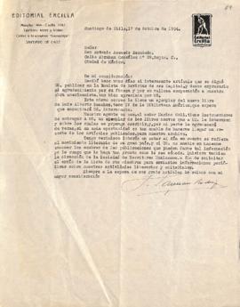 Carta de Laureano Rodrigo