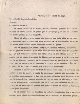 Carta de Leopoldo Ramos